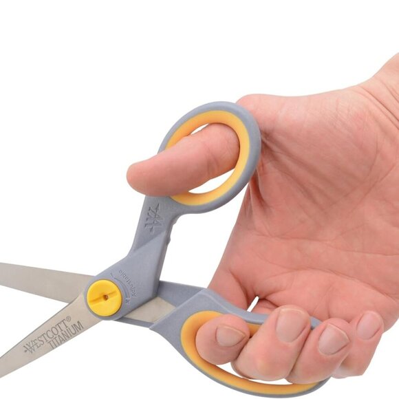 8-Inch Titanium-Bonded Scissors with Adjustable Glide Feature for Office and Hom - Picture 8 of 8